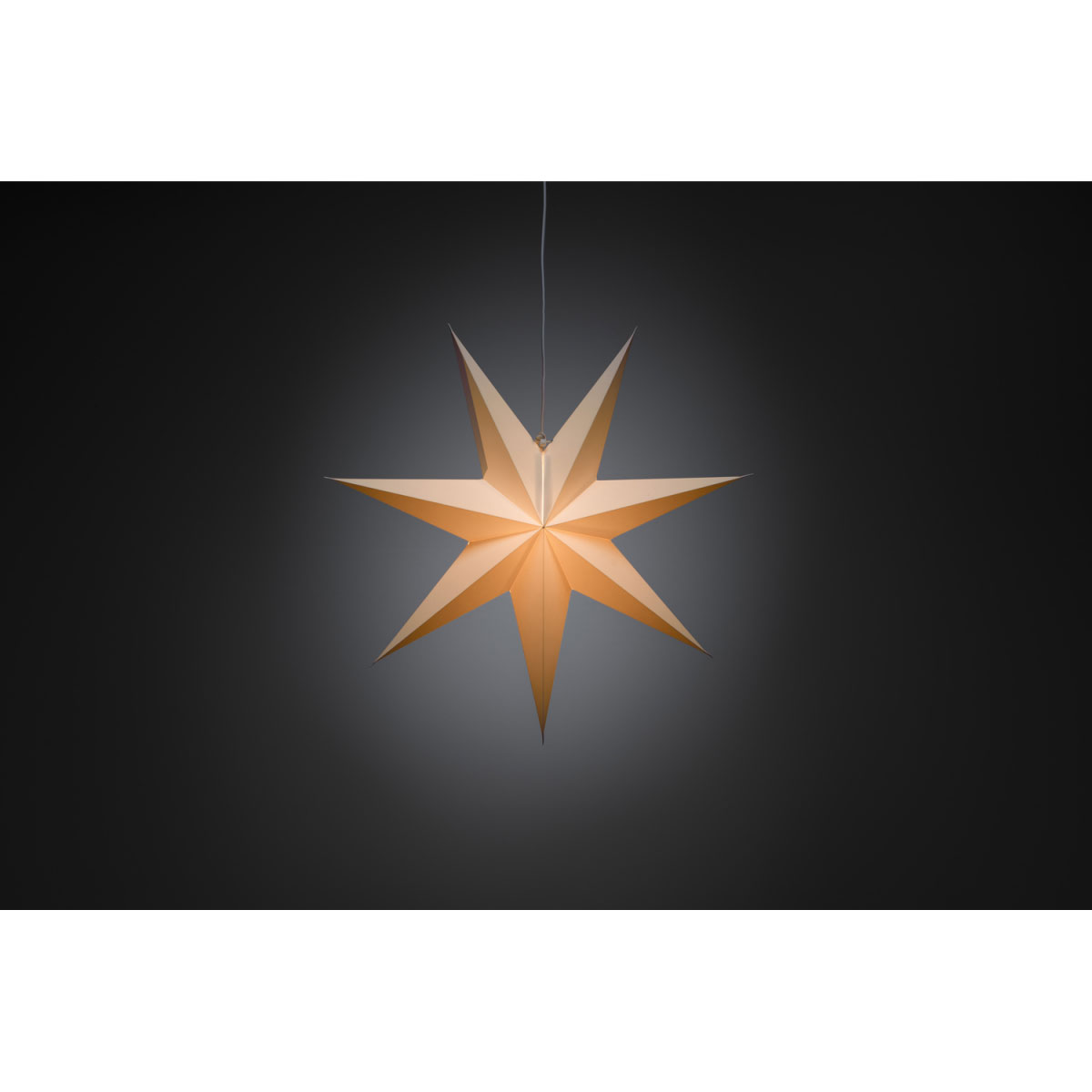 Konstsmide Papierstern weiß