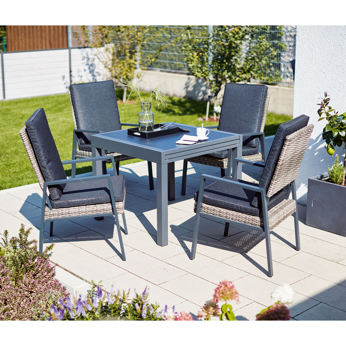 Haveson Ausziehtisch Atlanta grau Bild 6