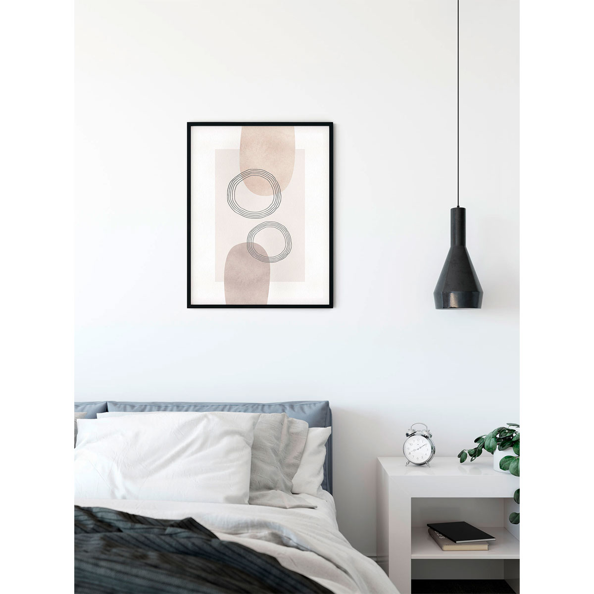 Komar  Wandbild Line Art Circles 50x70 cm