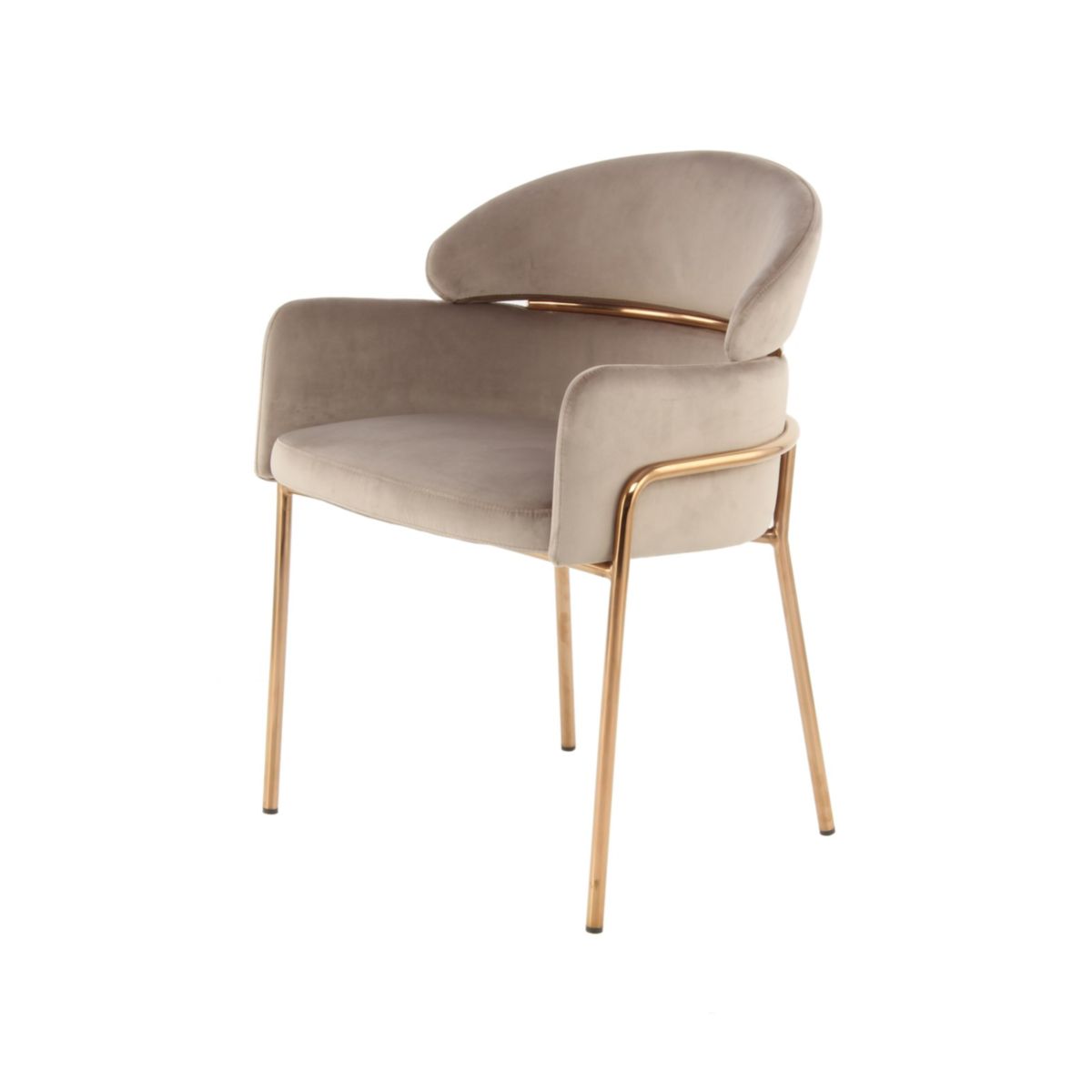 Stuhl Corey 125 Braun rosegold