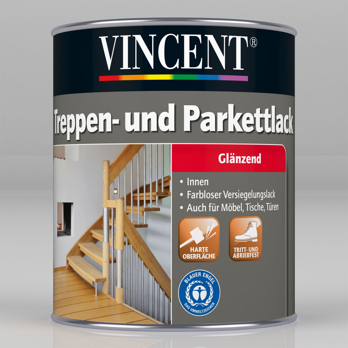 Vincent Treppen- und Parkettlack Glänzend 2,5 L Bild 1