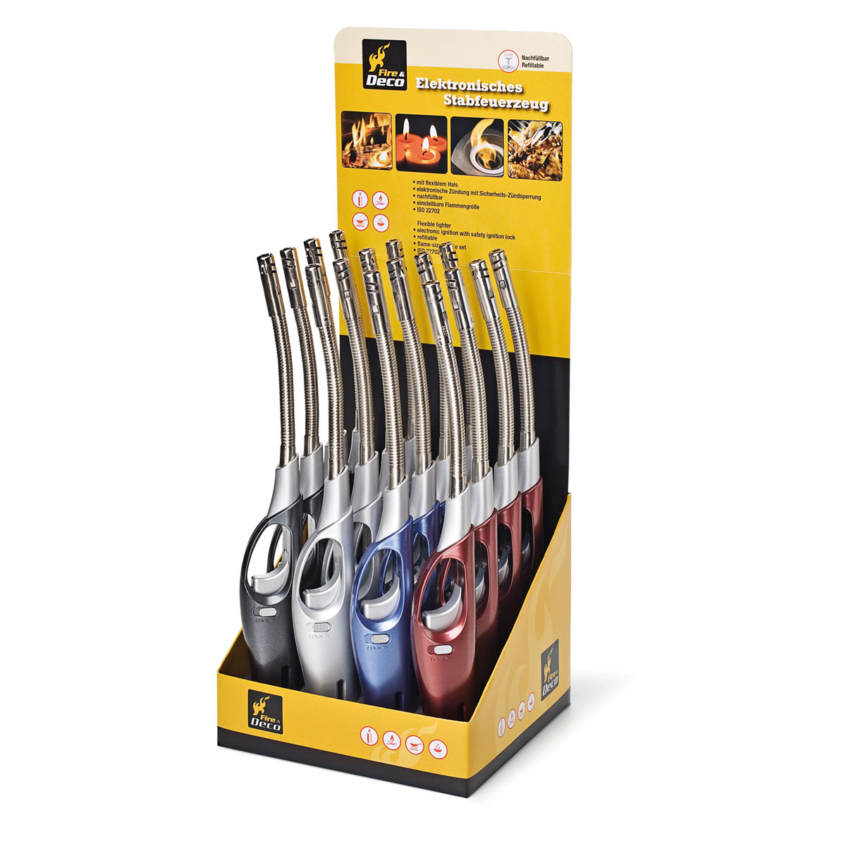 Stab-Feuerzeug flexibel