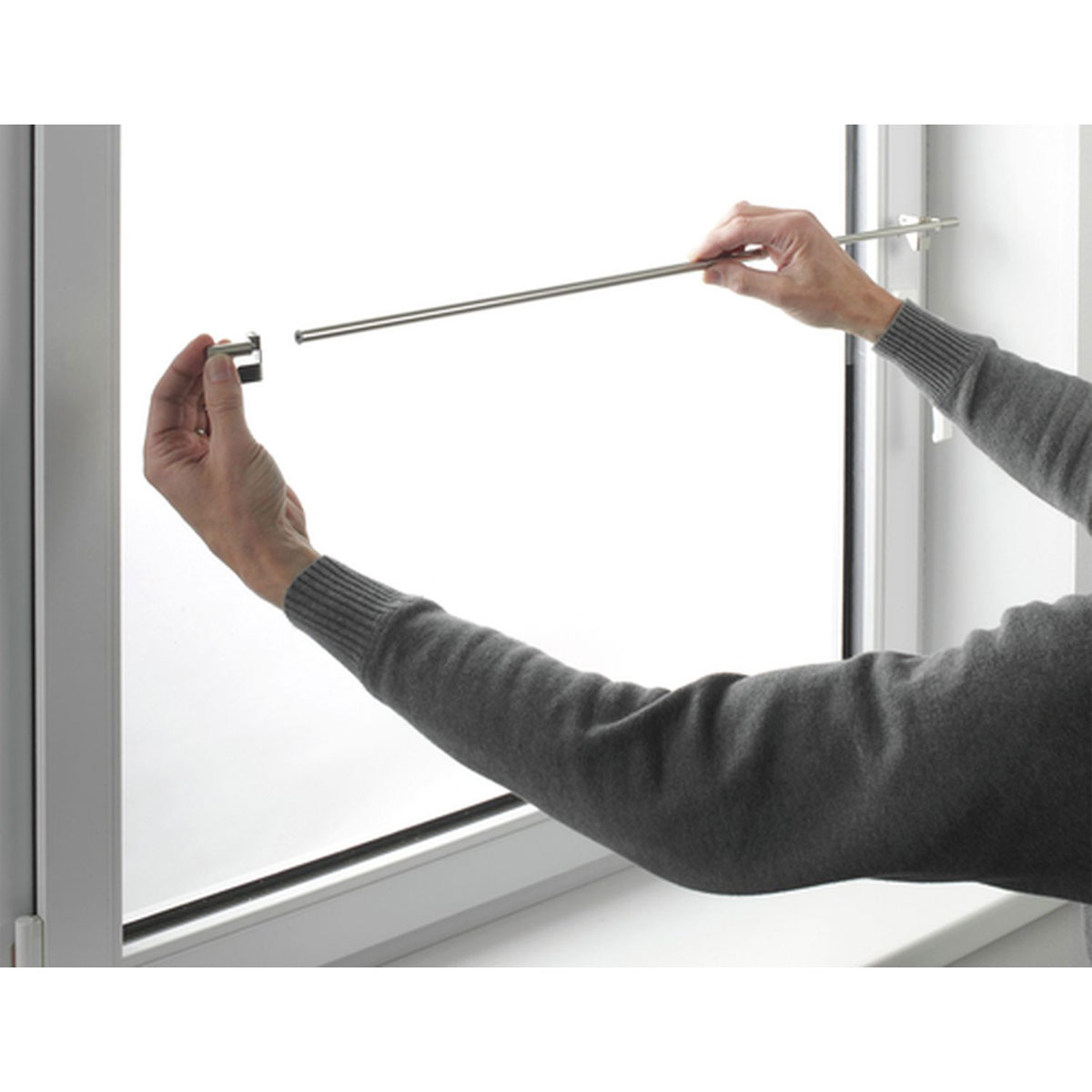 Gardinia Gardinénstange Filigrano Kugel 80-110 cm Durchmesser 8/10 cm weiß Bild 4