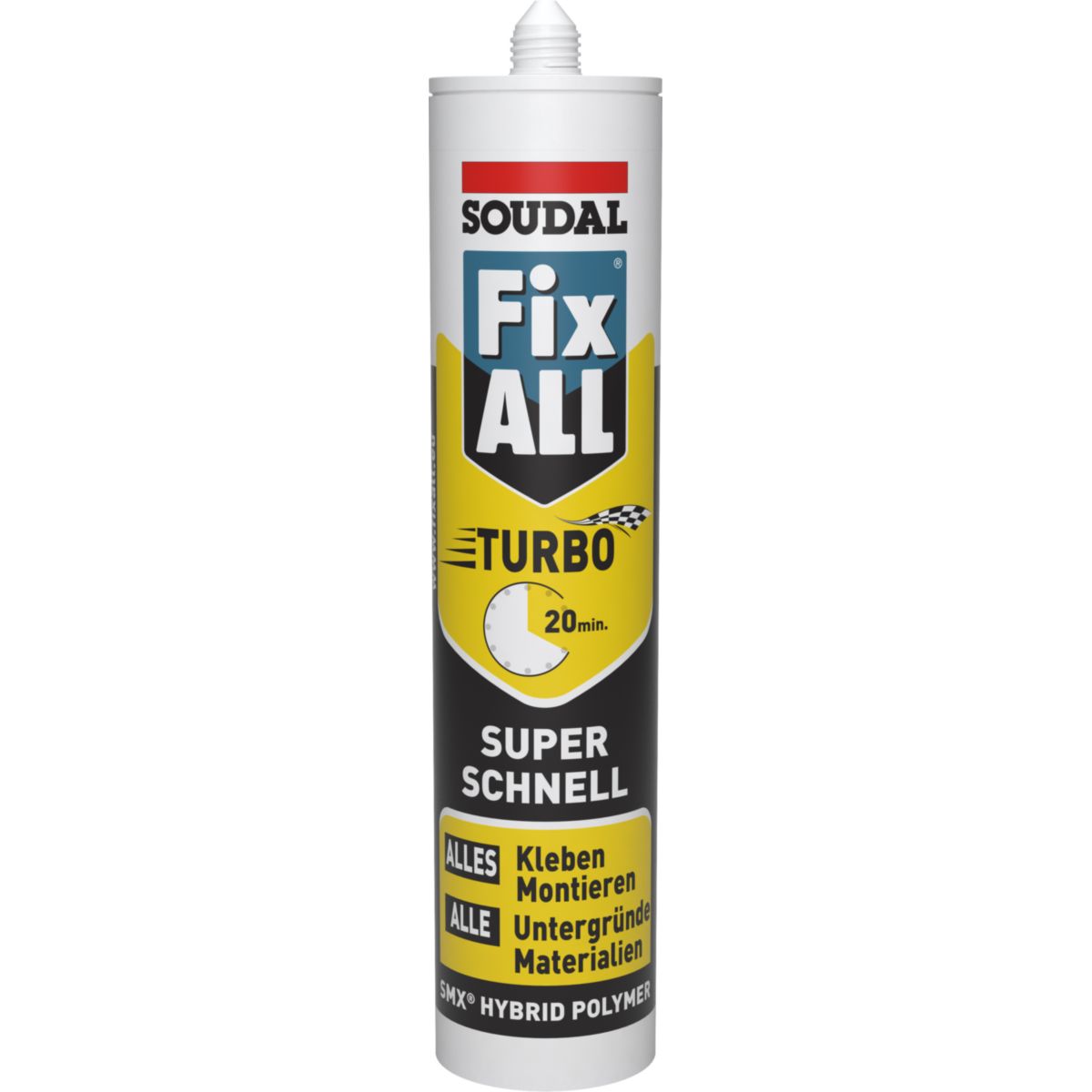 Soudal Klebstoff Fix ALL Turbo weiß 430 g Bild 1