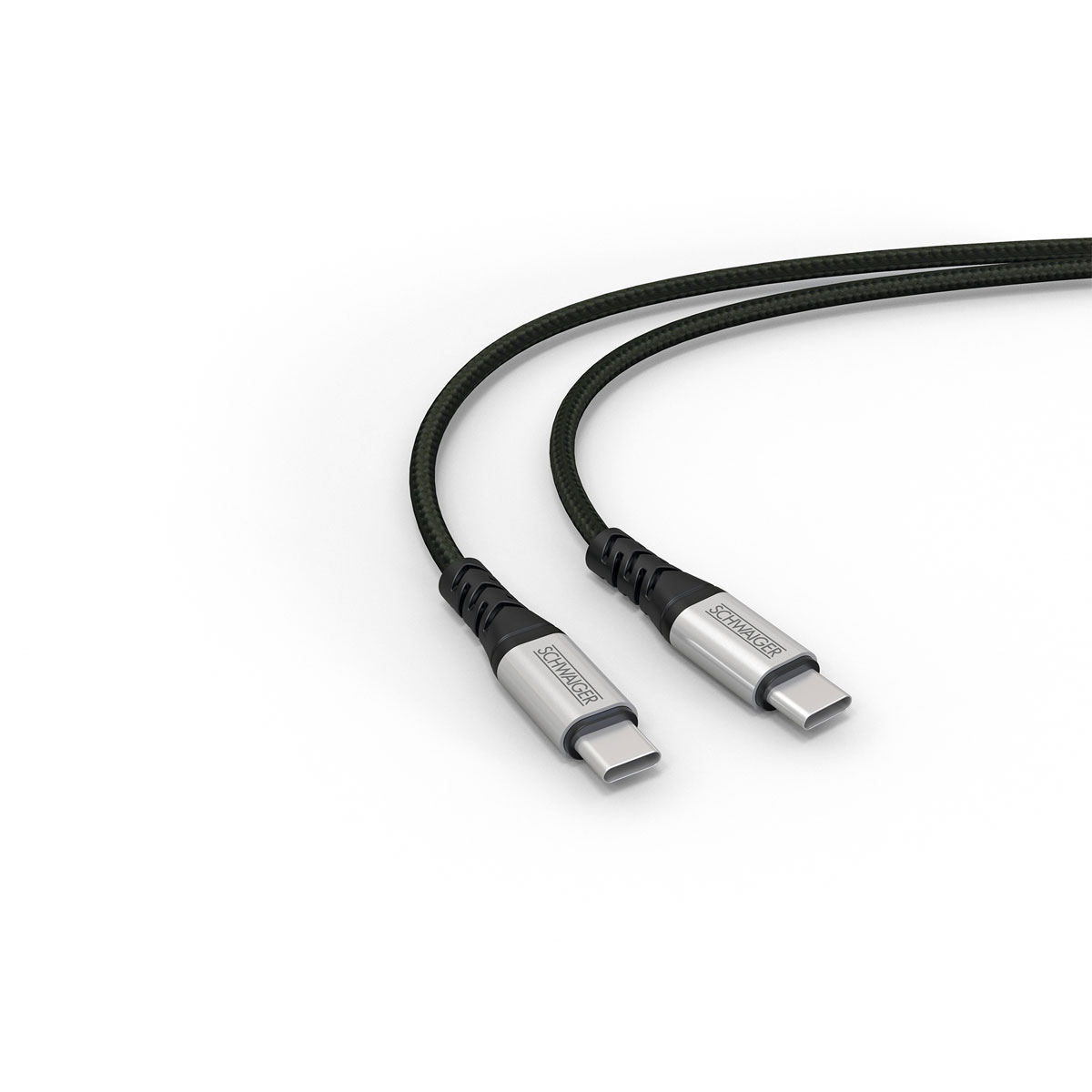 Schwaiger  Sync und Ladekabel Typ C/C 1,2 m Bild 2
