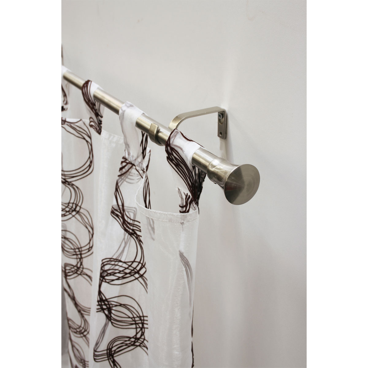 Gardinia Gardinenstange Konus Durchmesser 19/16 mm edelstahl 120-210 cm ausziehbar Bild 6