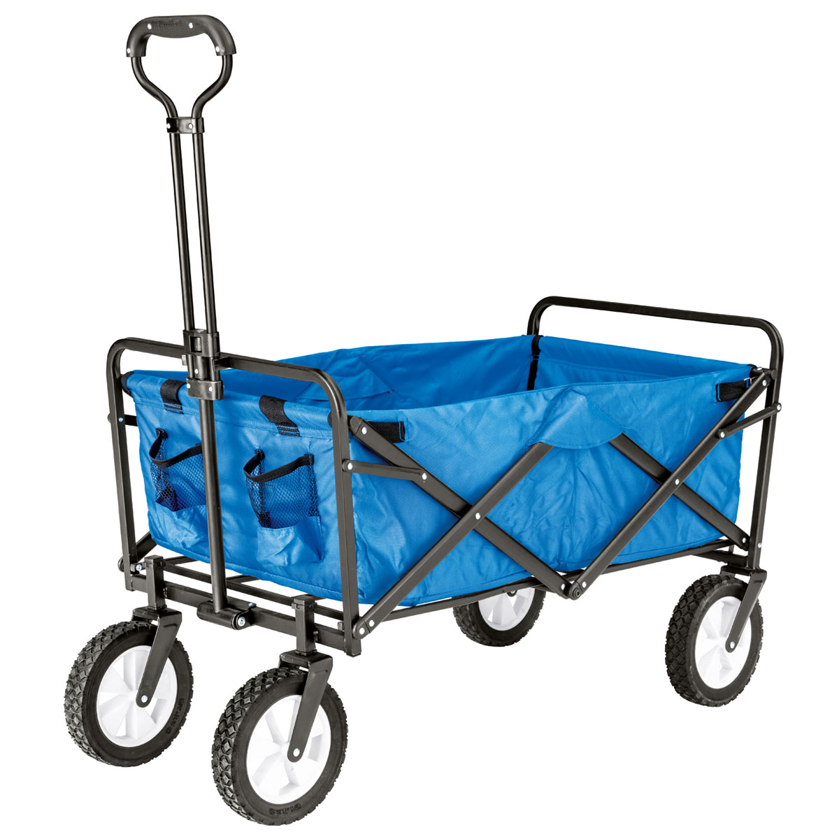 Haveson Bollerwagen faltbar 89 x 59 x 48 cm blau
