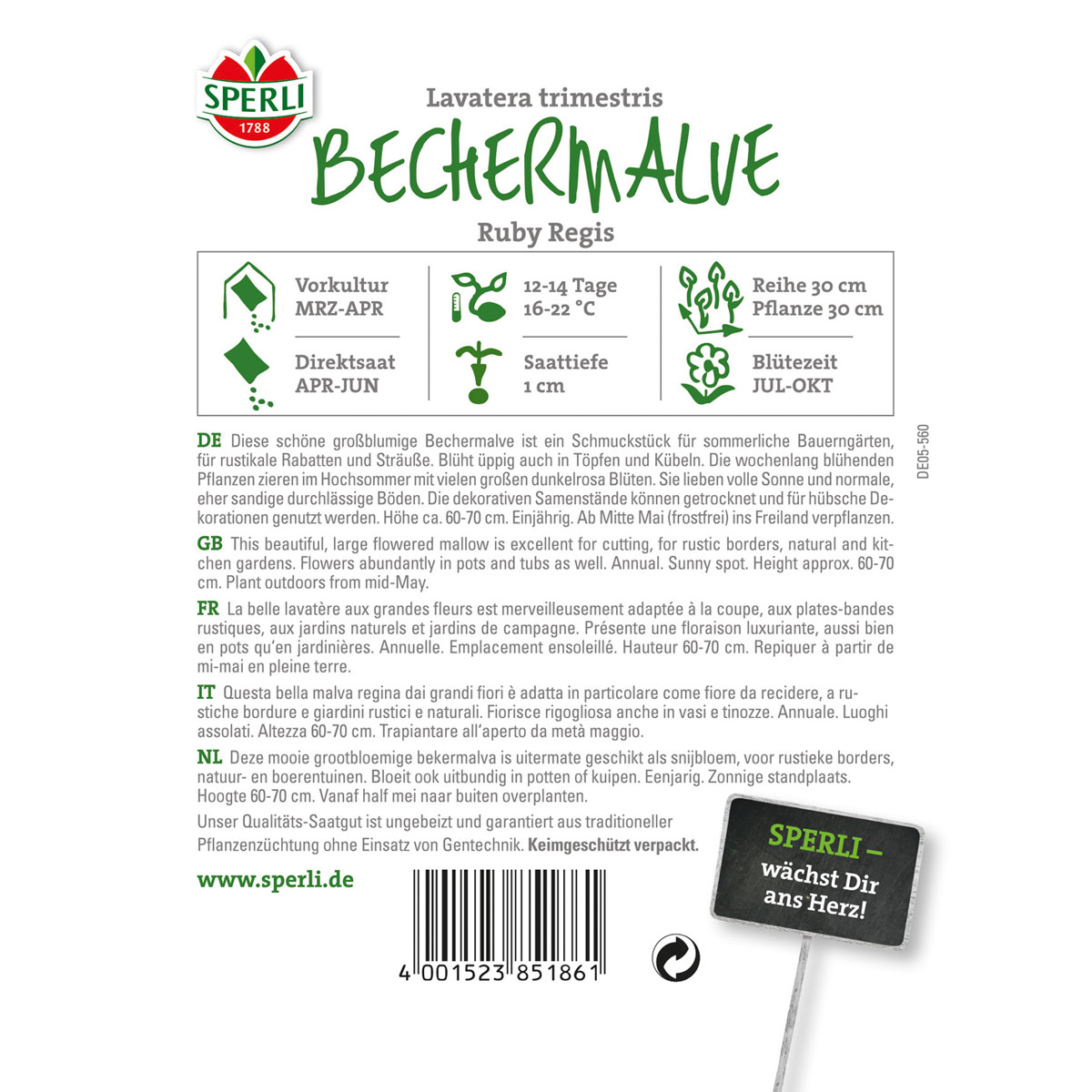 Sperli Bechermalven Ruby Regis Bild 2