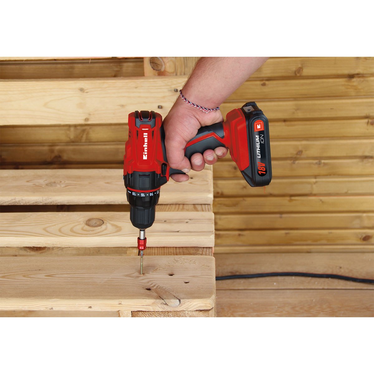 Einhell Akku-Bohrschrauber TC-CD 18-2 Li 1 Akku 3-teilig Bild 4