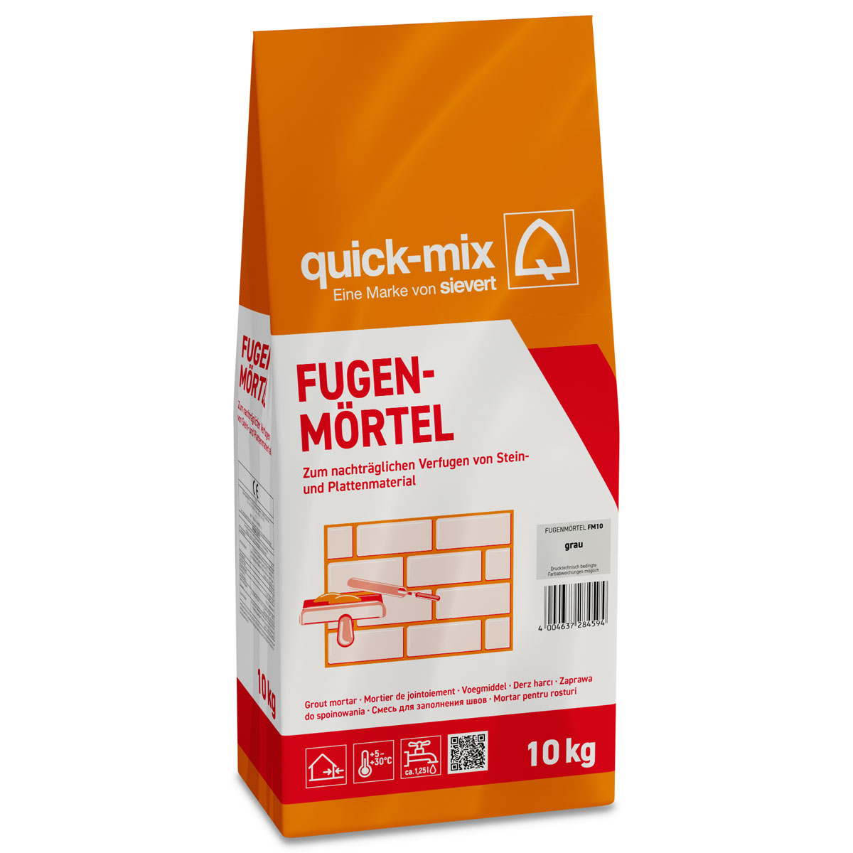 quick-mix Fugenmörtel grau 10 kg