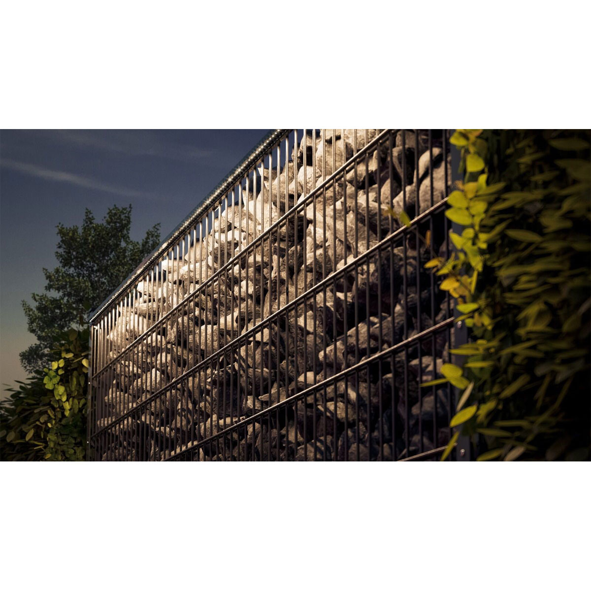 LyghtUp LED-Leuchtleiste fur Doppelstabmatten 246 cm anthrazit Bild 5