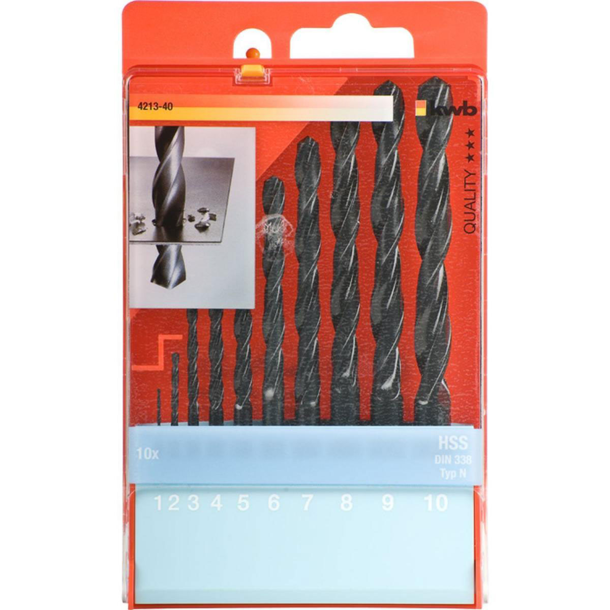 kwb  Spiralbohrer 10 teilig Bild 2
