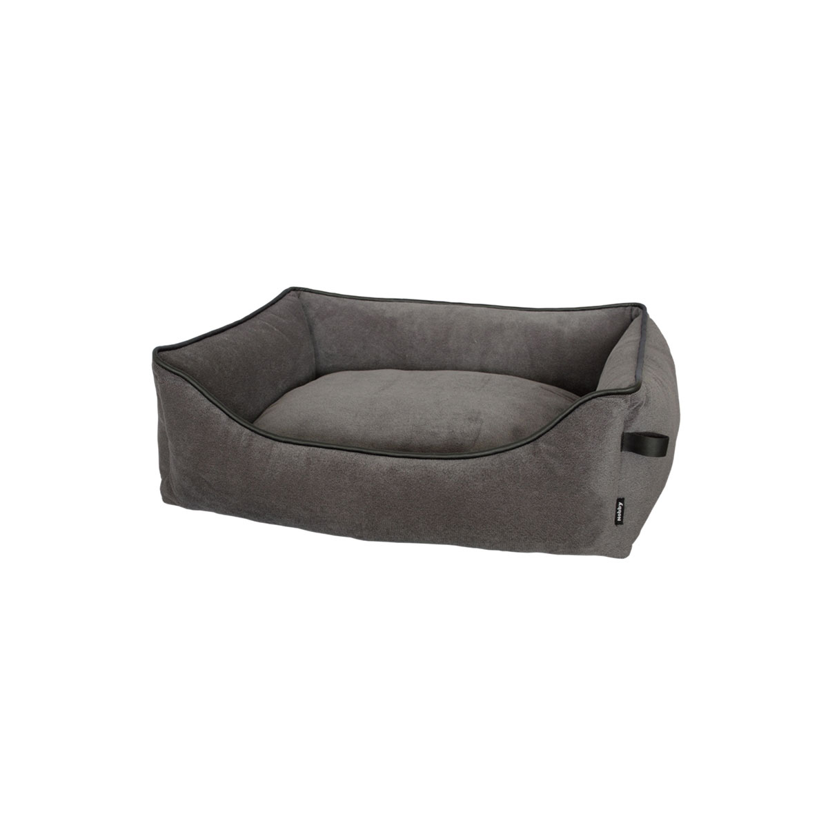 Komfort Bett eckig dunkelgrau 110 x 80 x 25 cm