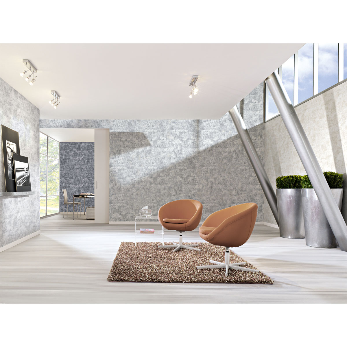 AS Creation Vliestapete Used Look hellgrau Bild 3