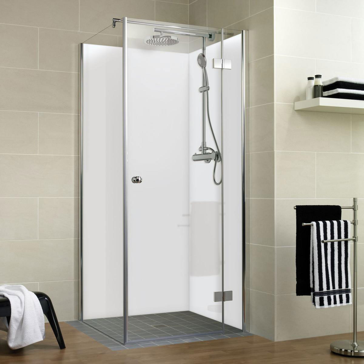 Schulte Duschrückwand Decodesign-Set über Eck 900 x 2100 mm weiß