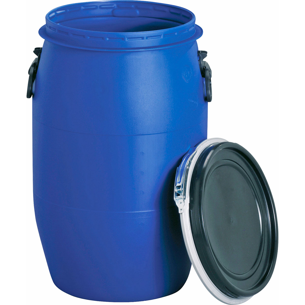 Maischefass rund, Deckel, 60 L blau