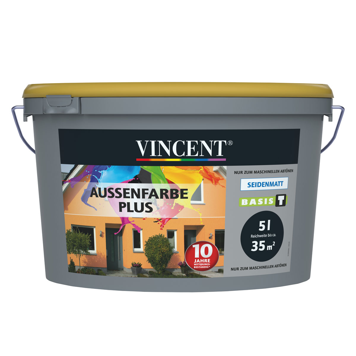 Vincent  Fassadenfarbe Außenfarbe Plus Mix It 5 l Bild 1