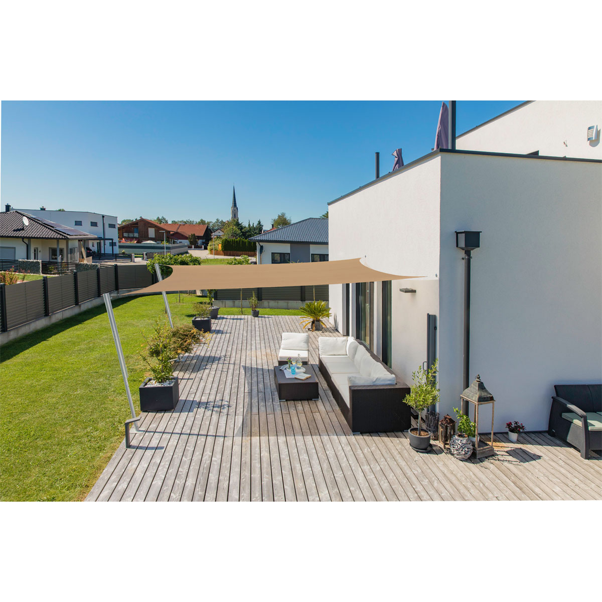 Rechteck-Segel Capri 4 x 5 m reed Bild 3