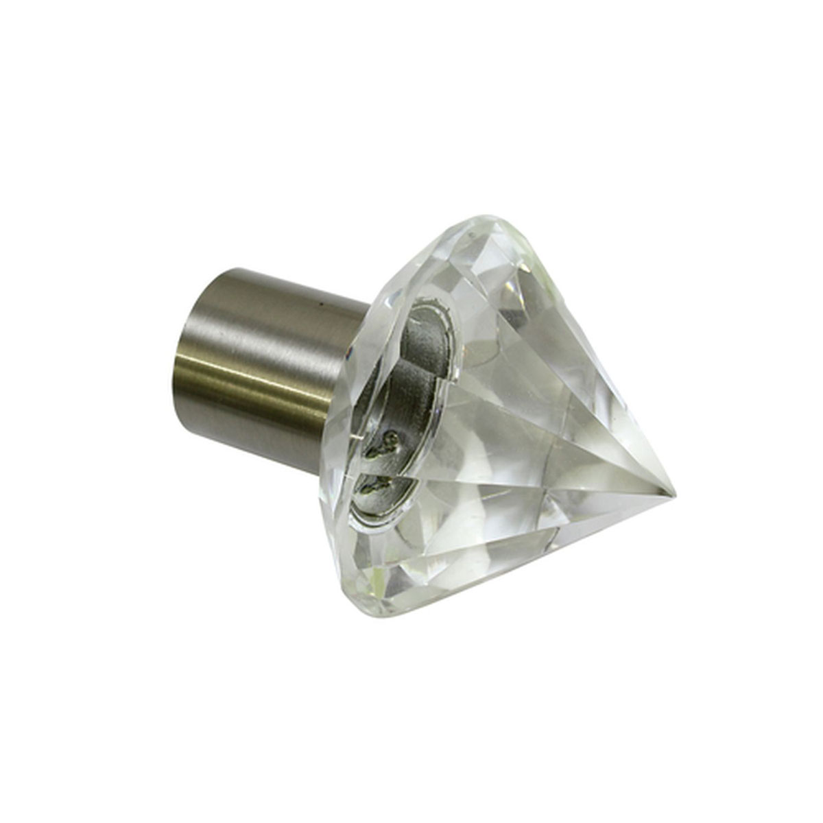 Germany product data sample: Gardinia Endstück Chicago Edition Facette Spitze für Durchmesser 20 mm Edelstahl-optik