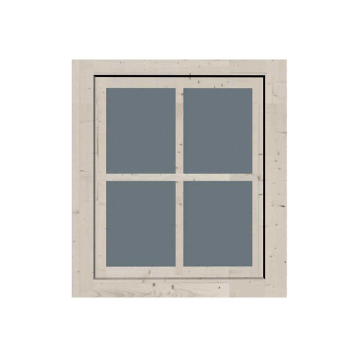 Fenster 28 mm elfenbeinweiß69x79 Dreh/Kipp