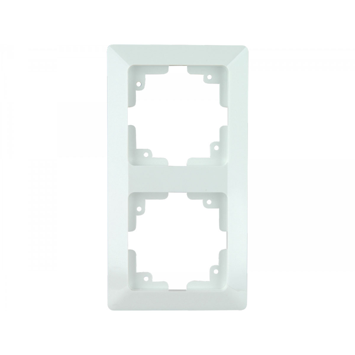 2-fach Abdeckrahmen Le Mans alpinweiß Serie 601