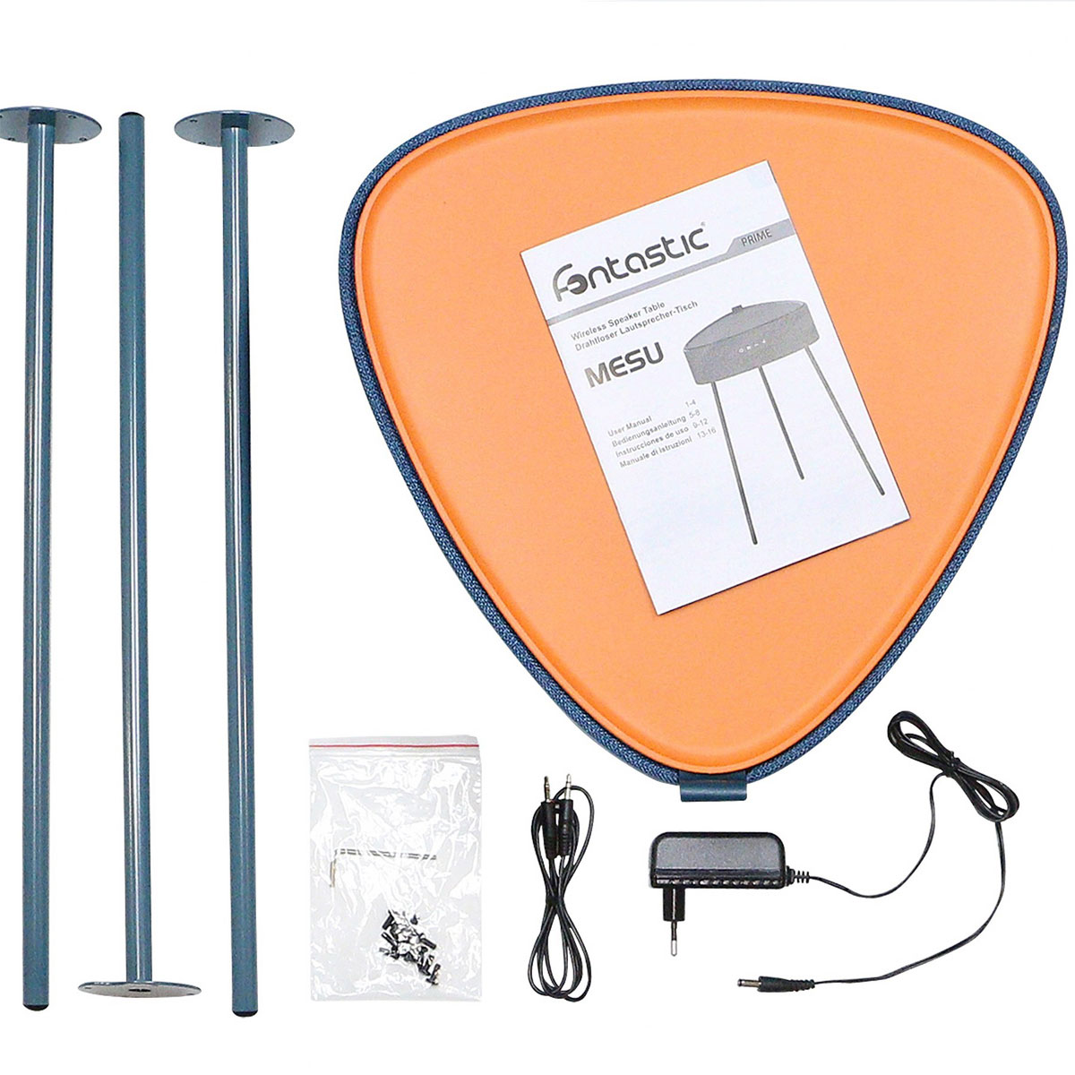 Fontastic Drahtloser Lautsprecher Mesu im Tisch Design blau Bild 6
