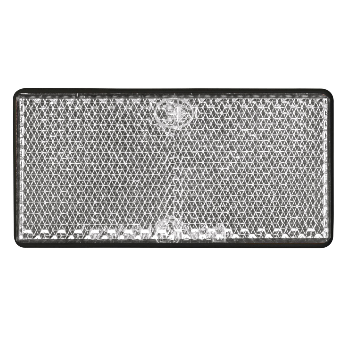 LAS 10207 Reflektor weiß viereckig 2 Stk.