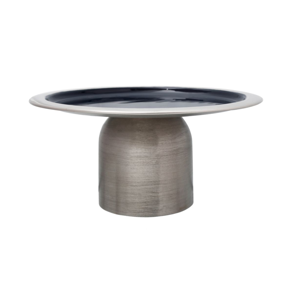 Kuchenplatte Art Deco 325 silber dunkelblau