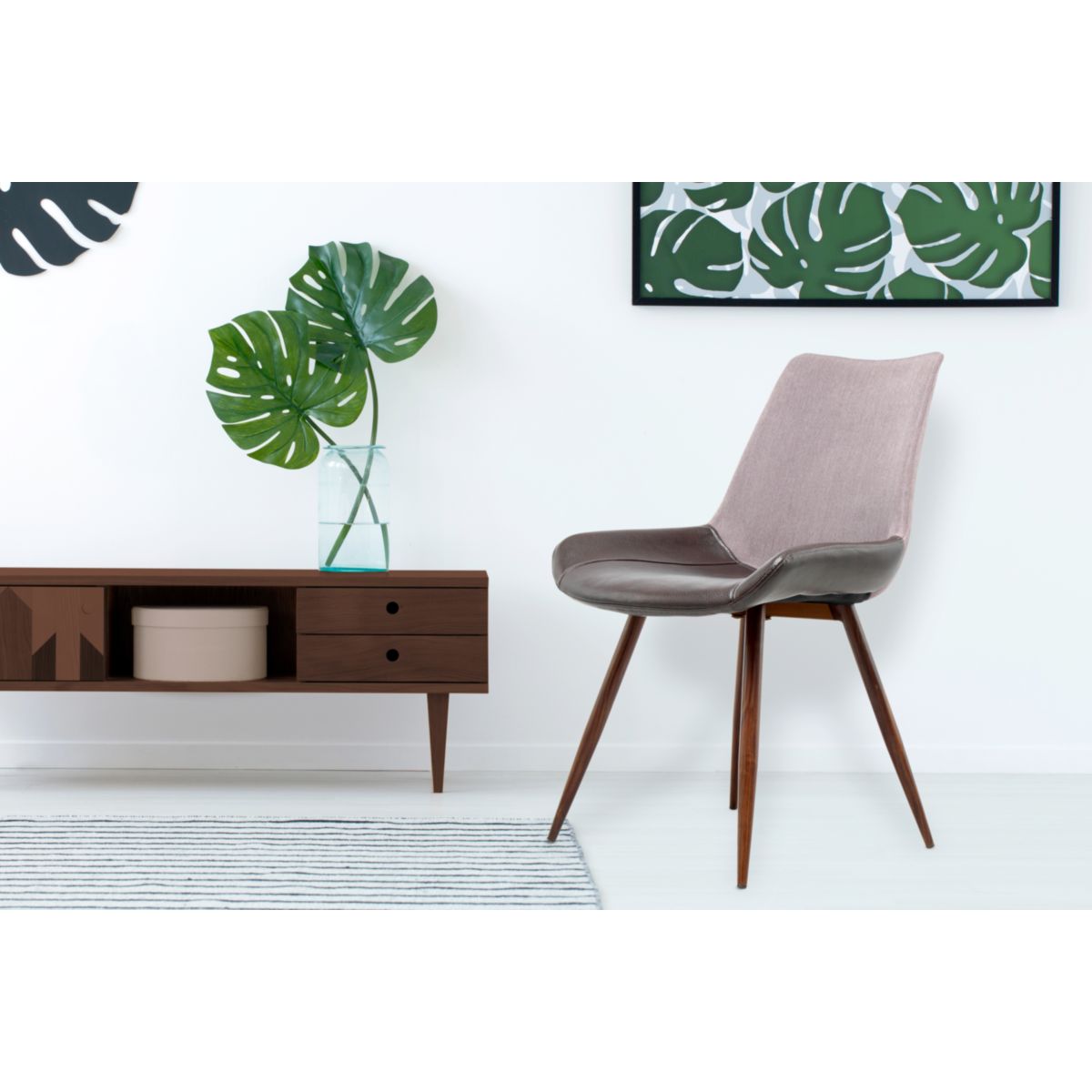 Stuhl Evergreen 110 2er-Set violett dunkelbraun Bild 5