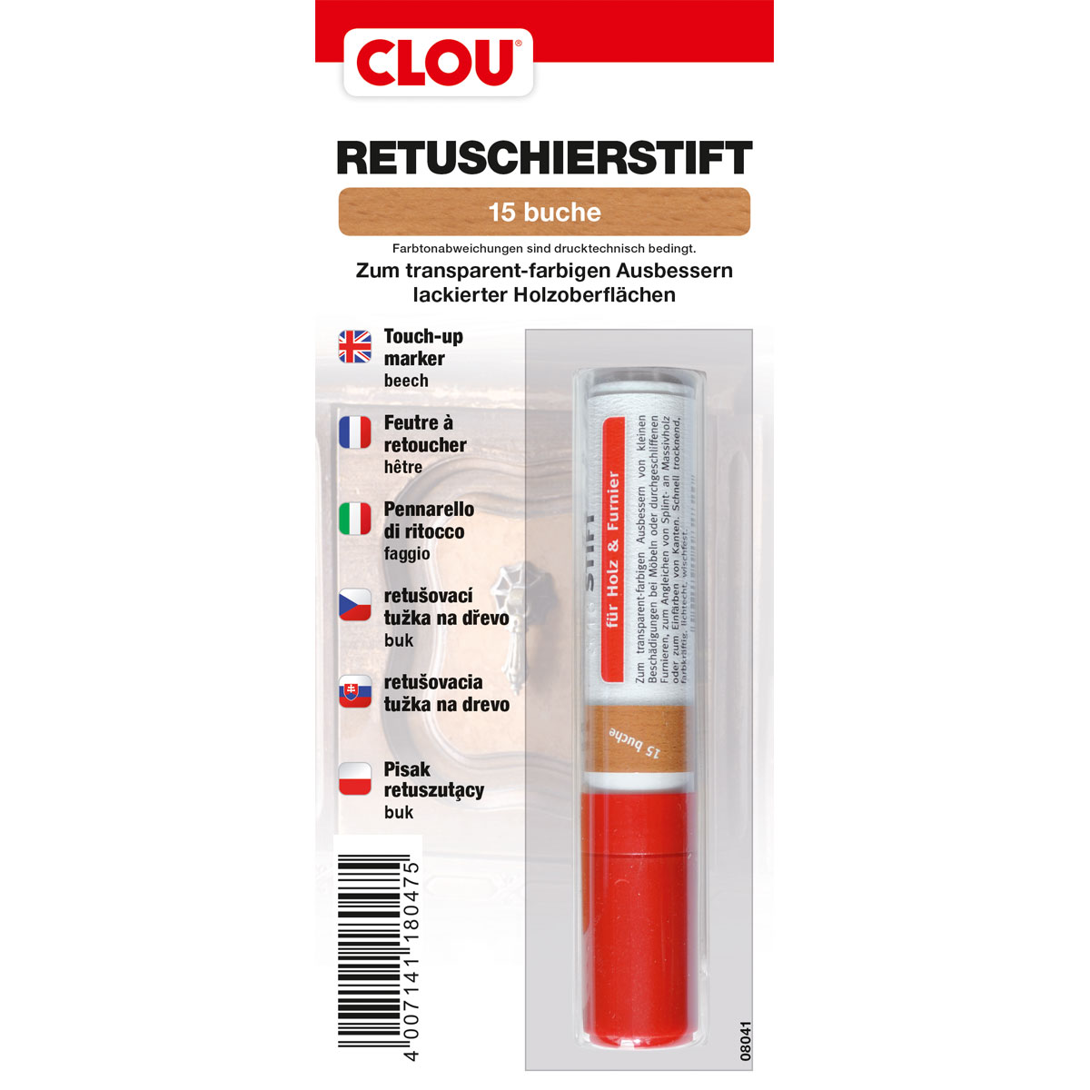 Clou Retuschierstift Buche