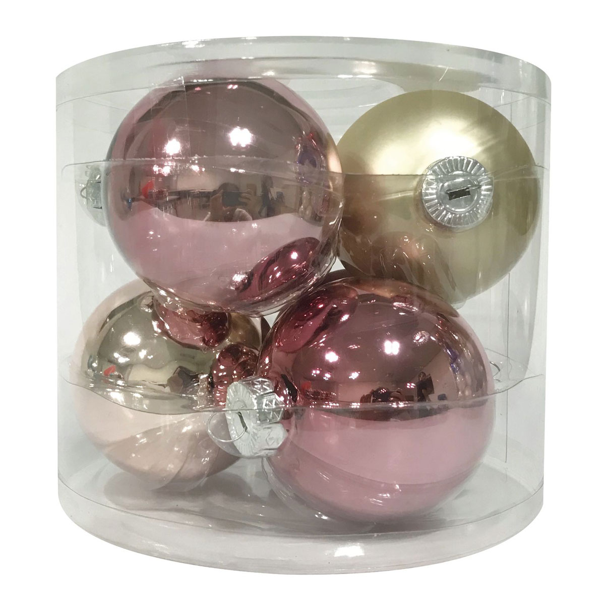 Ambientis Glaskugeln 8 cm Avenue of Romance 6 Stk.