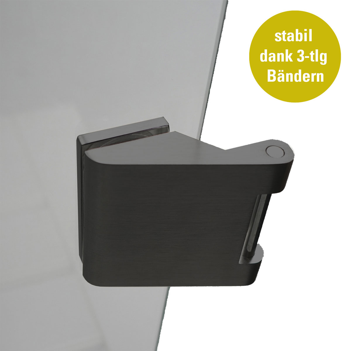 Glastürbeschlagset SKS 61 BLACK 3-teilig Bild 3