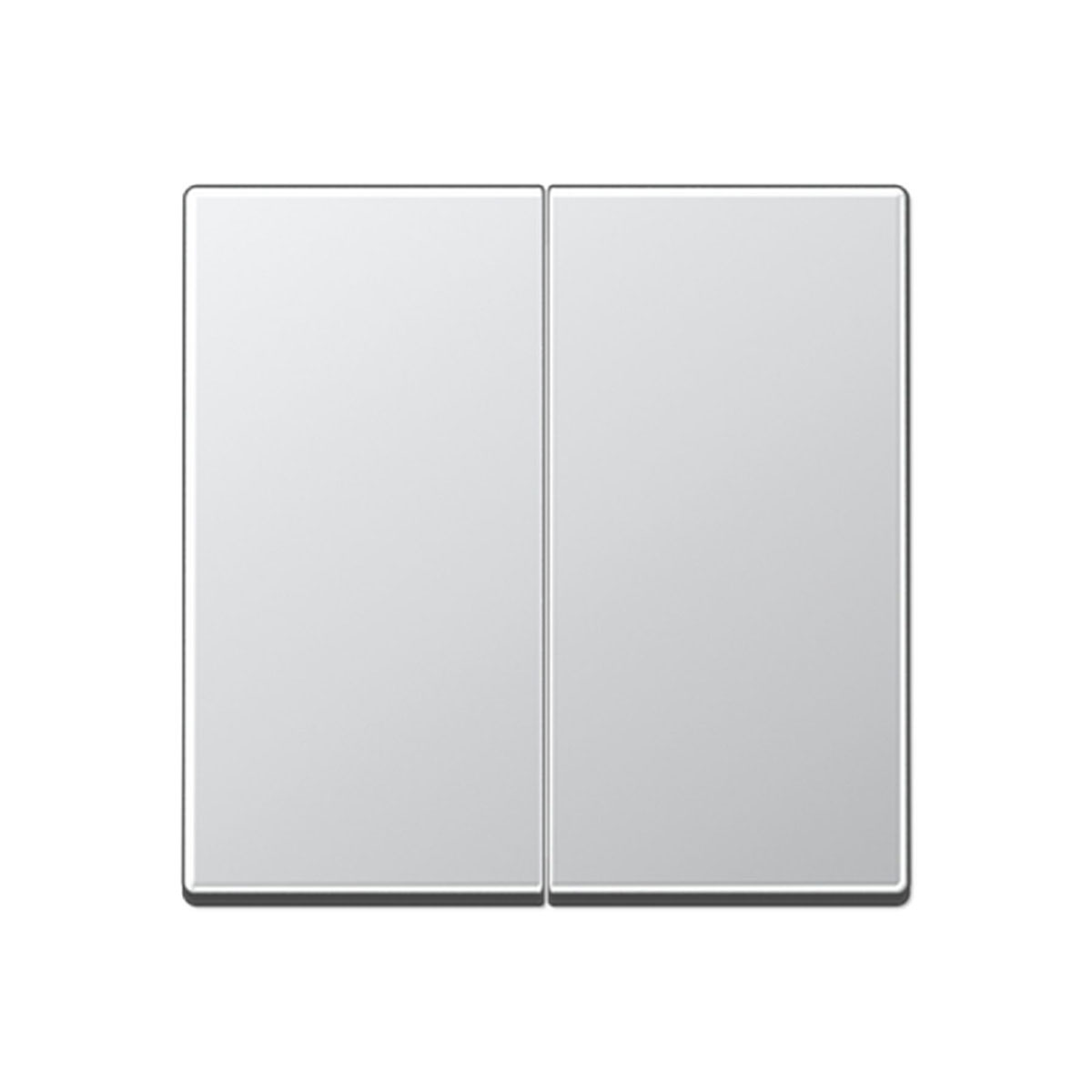 Jung Abdeckung für Serienschalter AS 500 aluminiumfarben