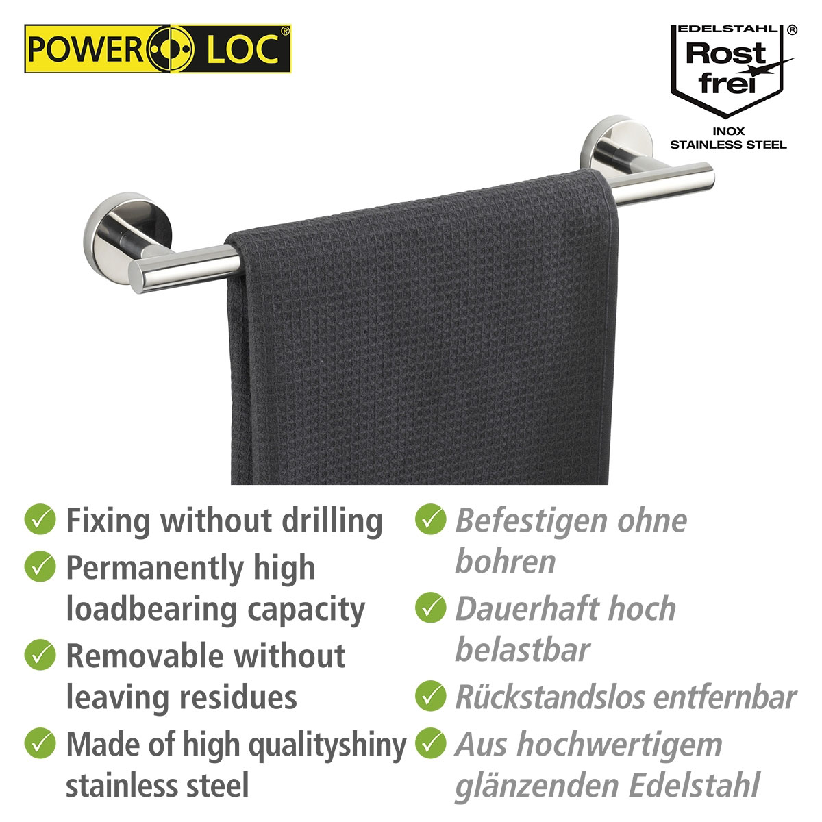 Wenko Badetuchstange Bosio 40 cm Bild 3