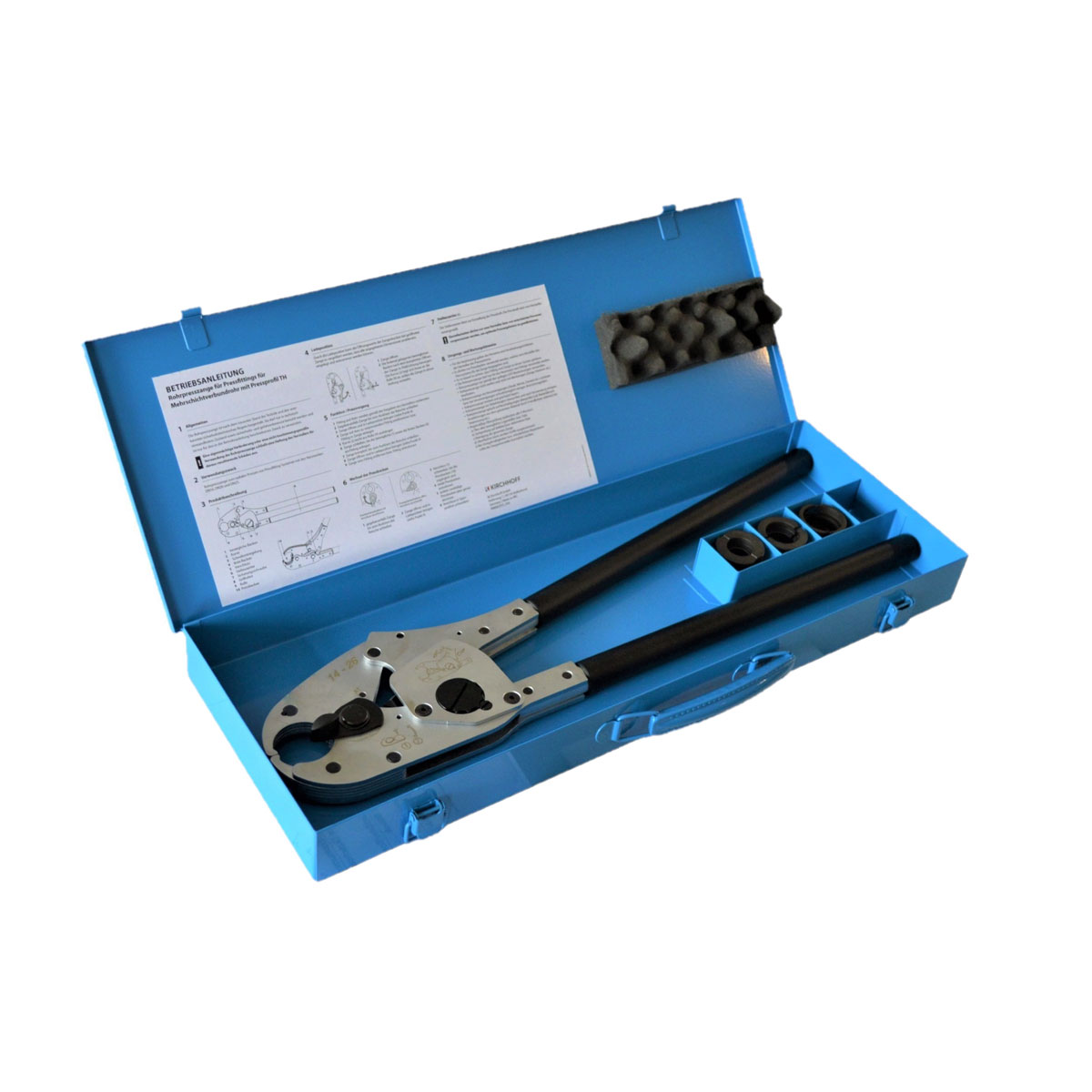 Kirchhoff Hand-Presszange für Mehrschichtverbundrohr 16-20-26 mm