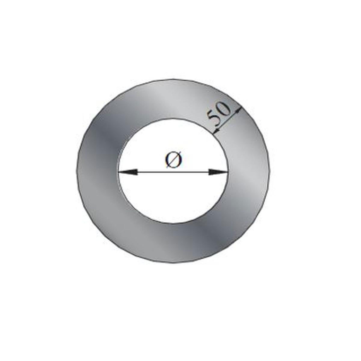 MyFireTool  Rosette schwarz 5 cm DM 125 mm