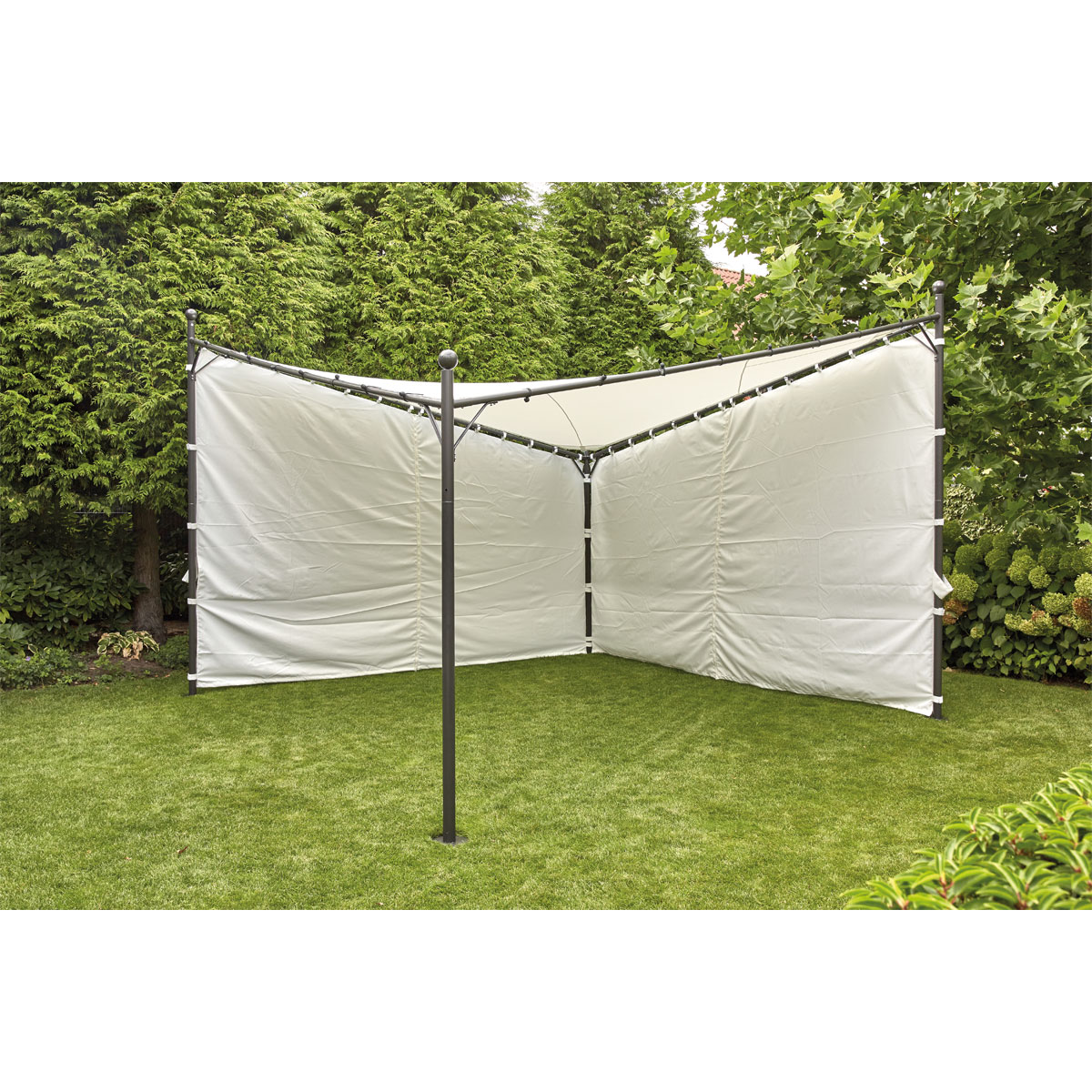 Siena Garden Seitenteile Berlino 400 x 197 cm weiß Bild 2