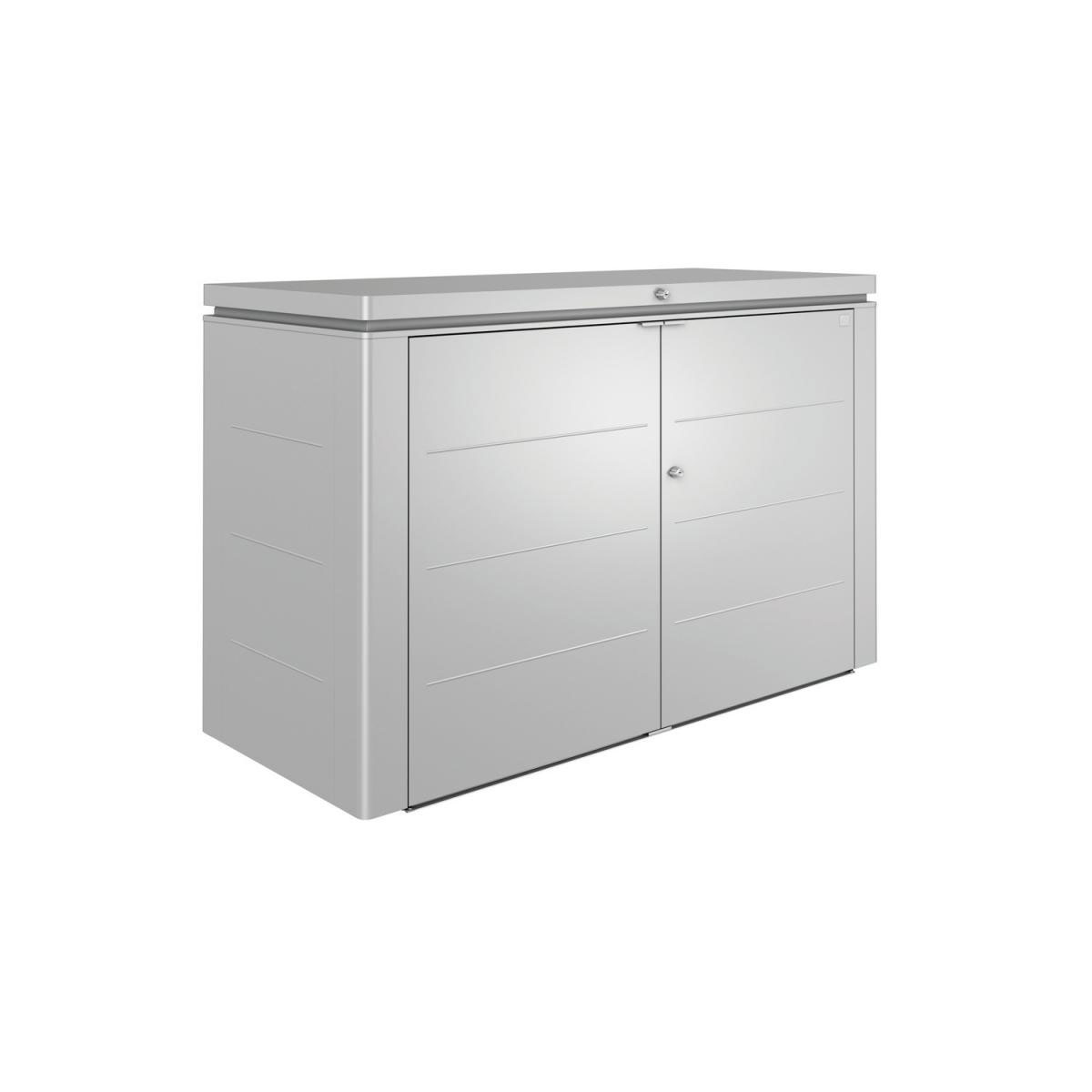 Biohort Gartenschrank HighBoard Größe 160/200 silber