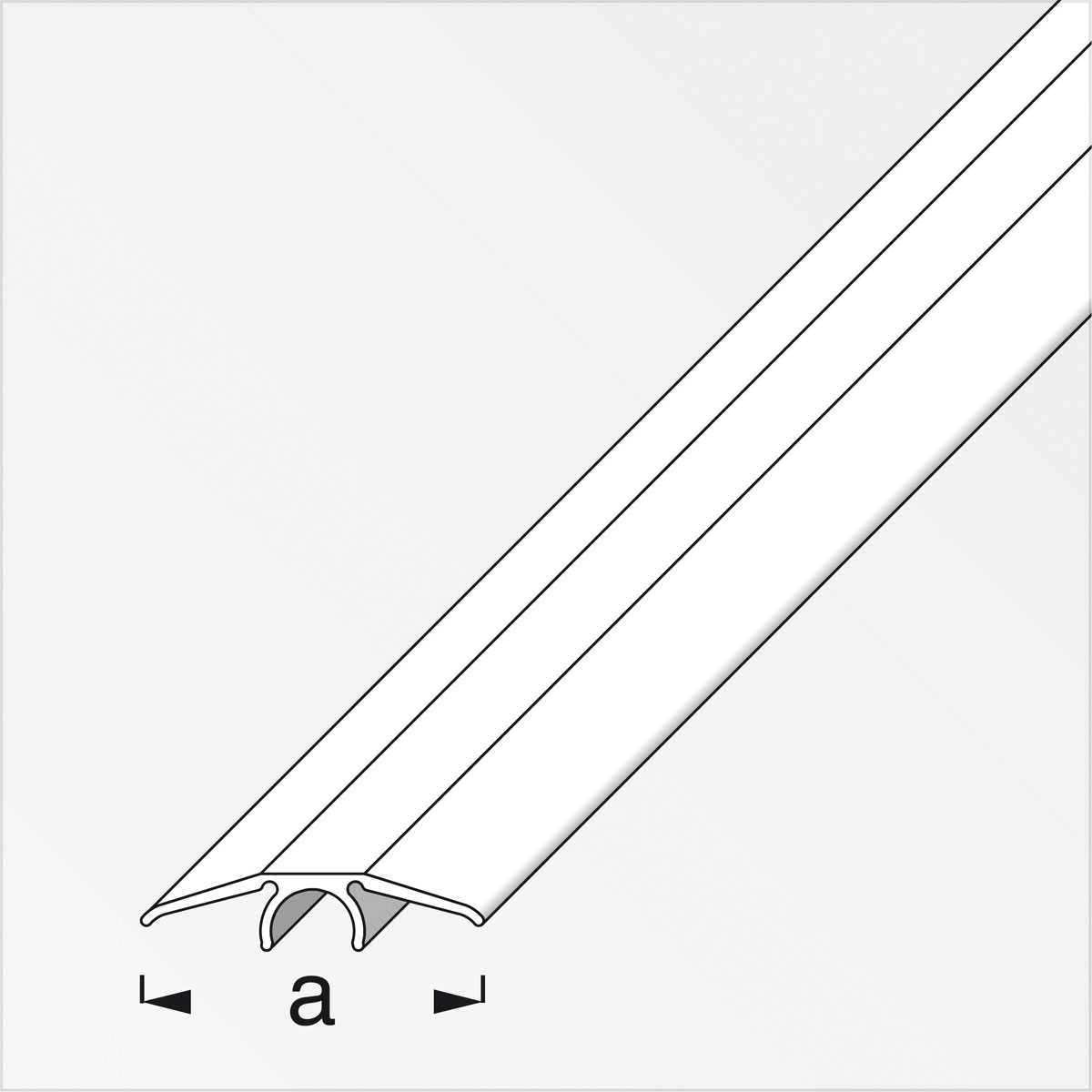 Alfer Übergangsprofil Clipstech 33 mm 2m edelstahl-optik Bild 2