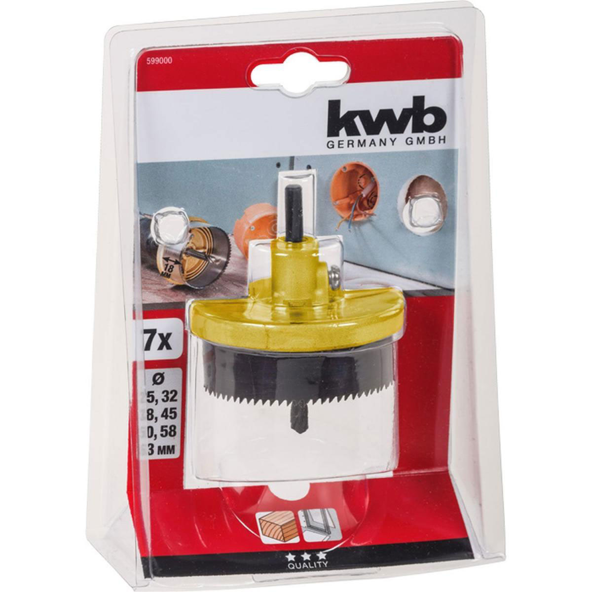 kwb  Mehrkranzlochsäge 7 teilig Bild 2