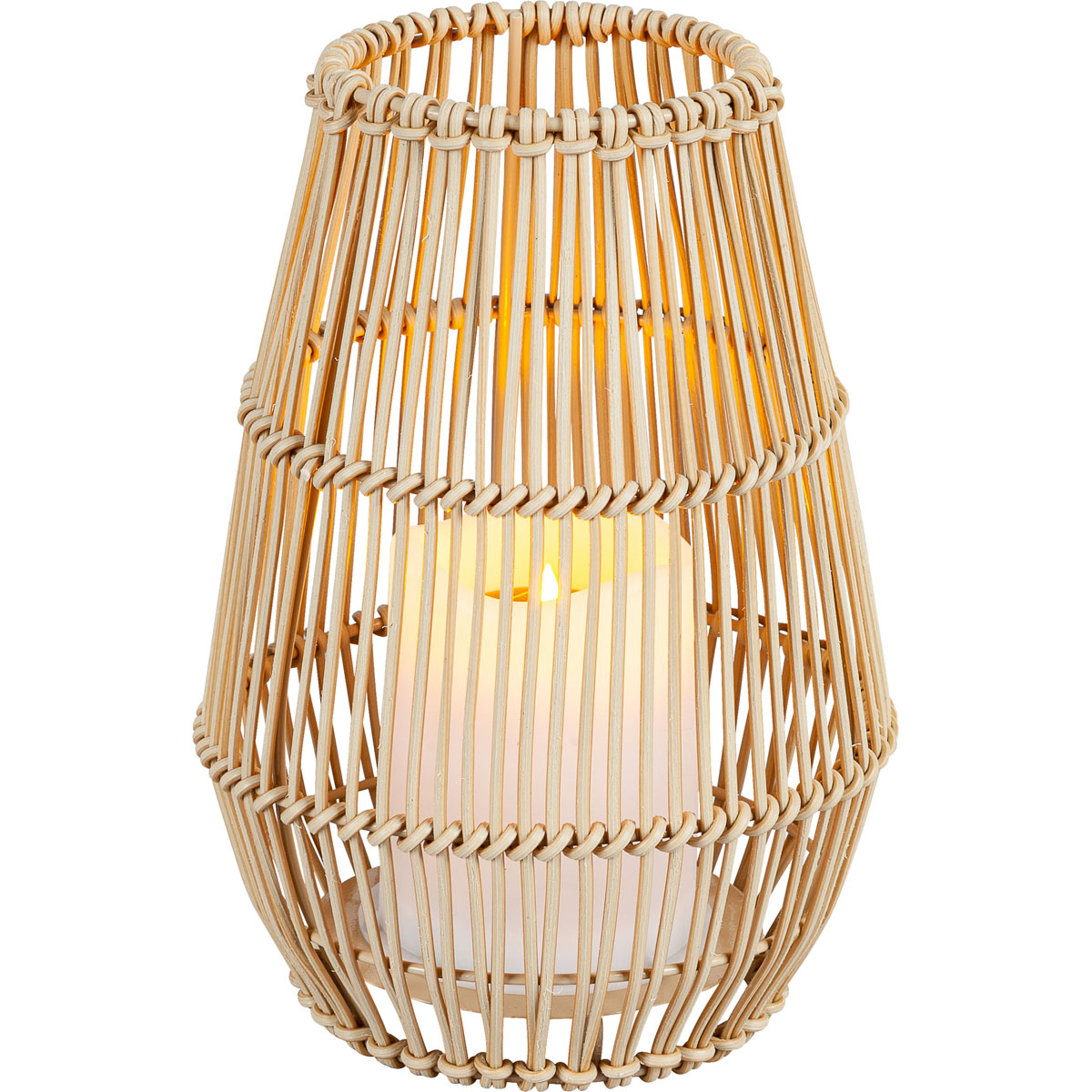 Flector Solarlaterne Bamboo Candlelight inkl Flackereffekt Bild 2