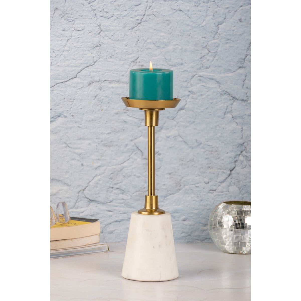 Kerzenhalter Fayya 225 gold weiss Bild 2