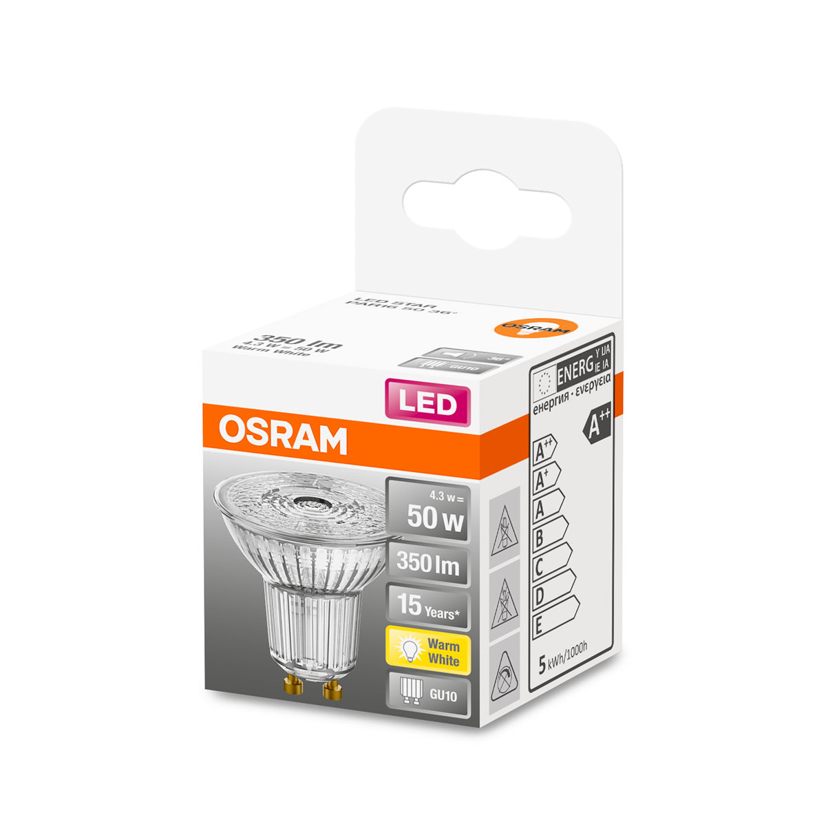 Osram LED-Leuchtmittel Reflektor 36 Grad 50W warmweiß Bild 2