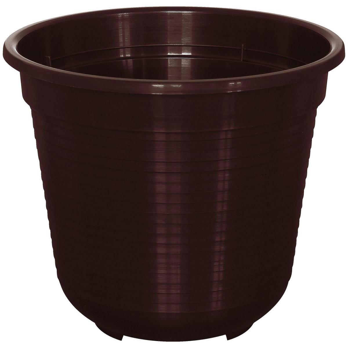 Geli Blumentopf Kunststoff braun Durchmesser 14 cm