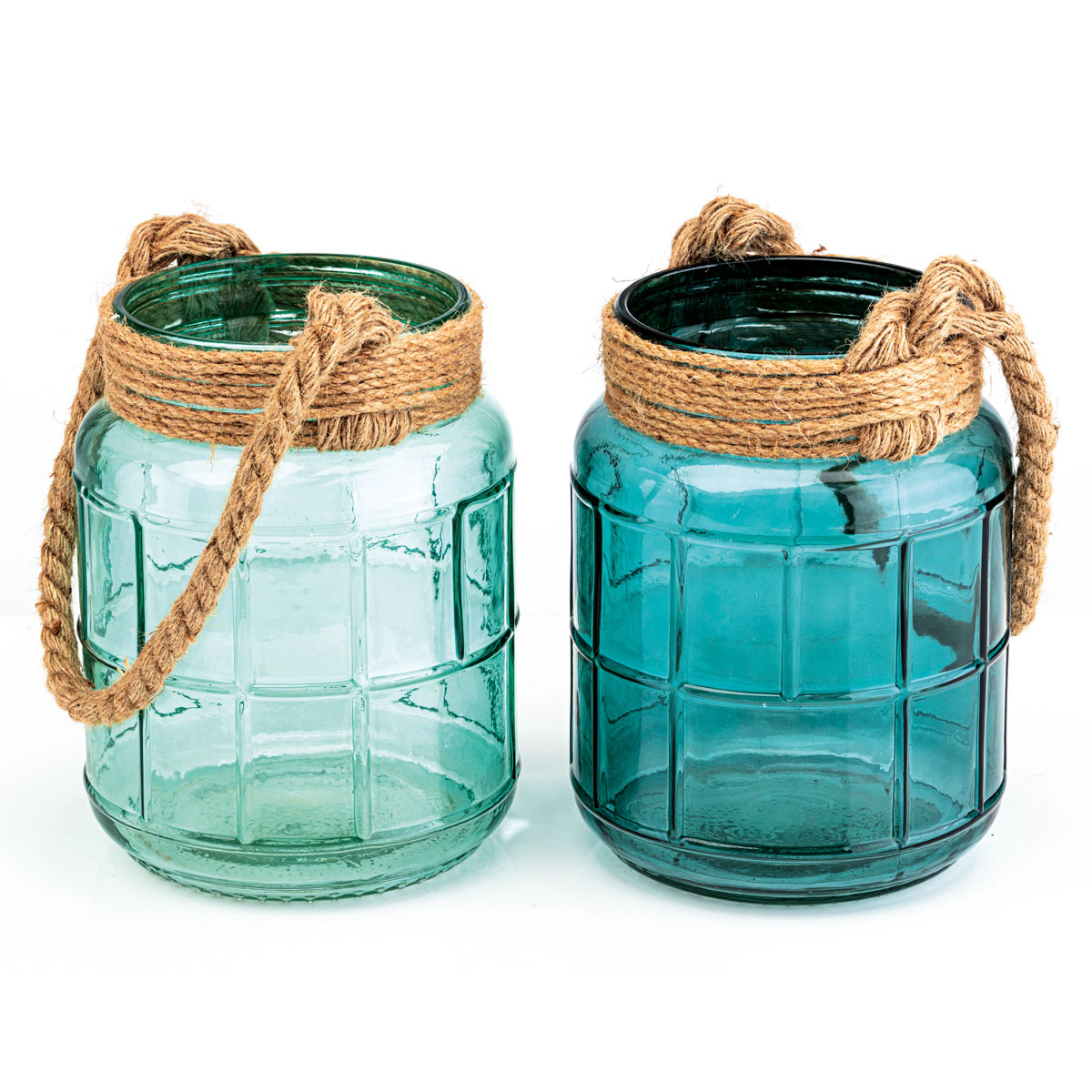 Windlicht Viseo 20 x 26 cm dunkelgrün/türkis