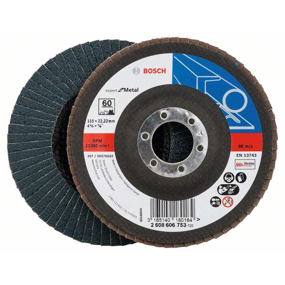 Bosch  Fächerschleifscheibe X551 K60 11,5 x 11,5 cm Bild 3