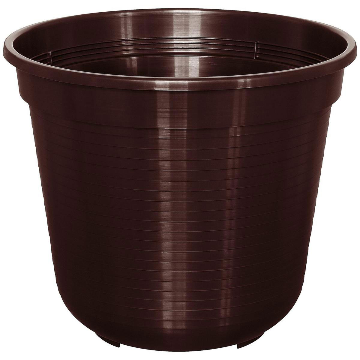 Geli Blumentopf Kunststoff 20 cm braun