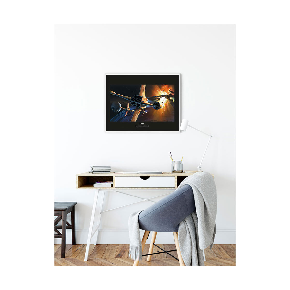 Komar  Wandbild Star Wars Classic Endor Orbit War 40x30 cm Bild 5