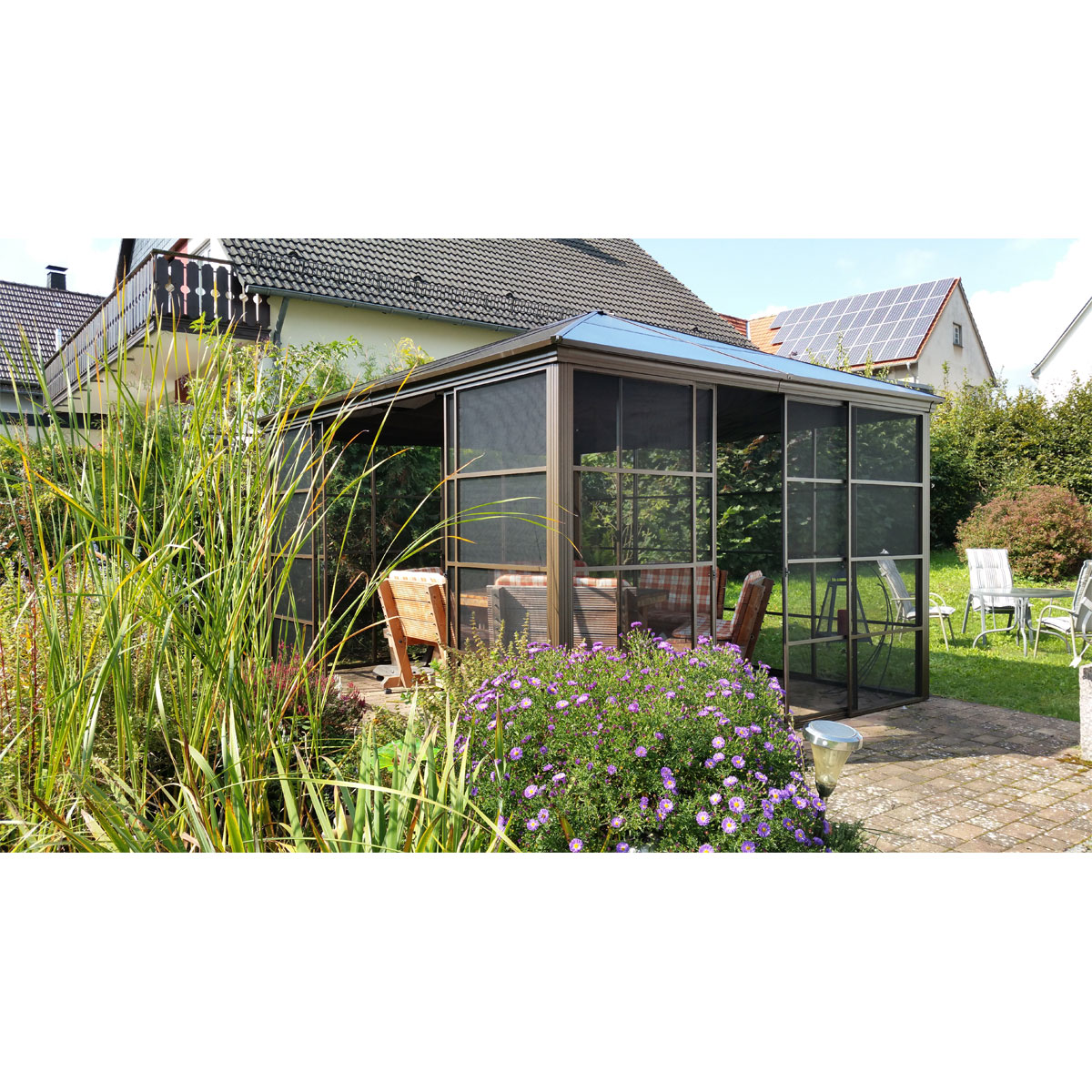 Sojag Pavillon Castel 1214 362,08x427,08x296,28cm Bronze Bild 3