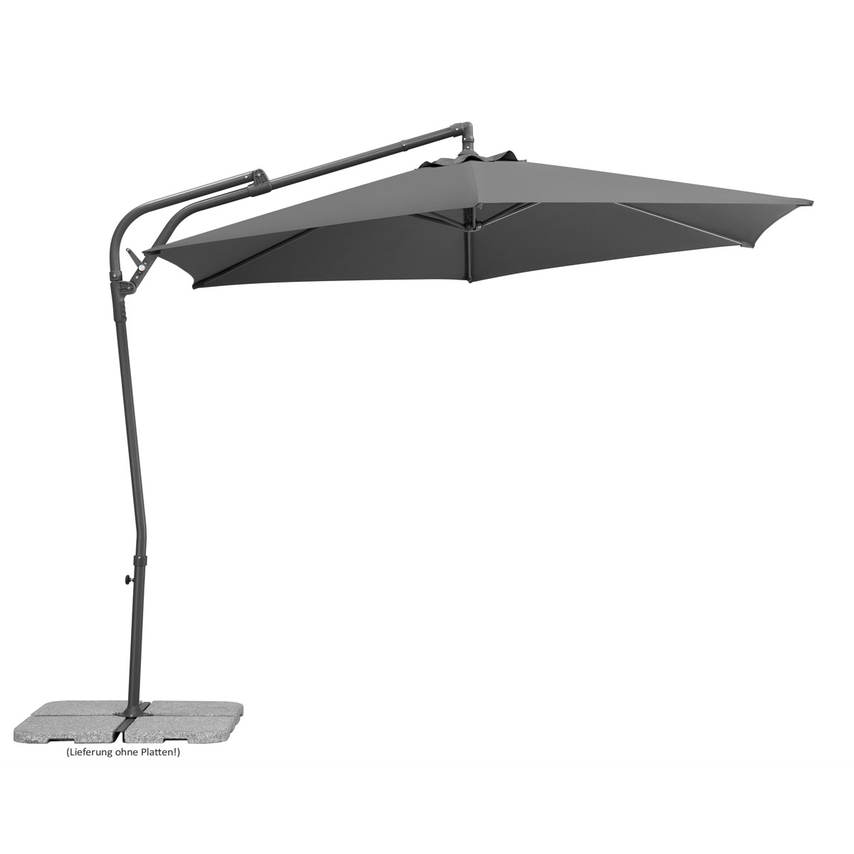 Schneider Schirme Sonnenschirm Genua Durchmesser 300 cm anthrazit